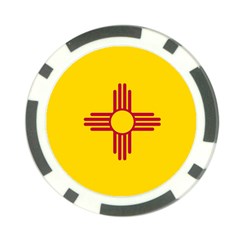 New Mexico Flag Poker Chip Card Guard by FlagGallery