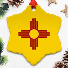 New Mexico Flag Snowflake Ornament (two Sides) by FlagGallery