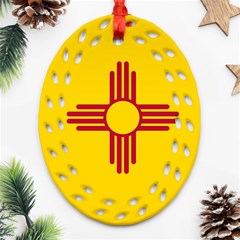 New Mexico Flag Ornament (oval Filigree) by FlagGallery