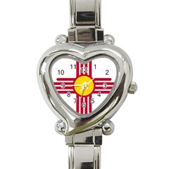 New Mexico Flag Heart Italian Charm Watch by FlagGallery