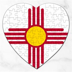 New Mexico Flag Jigsaw Puzzle (heart) by FlagGallery