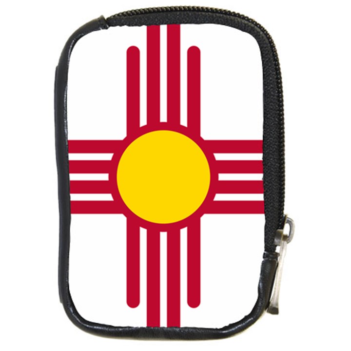 New Mexico Flag Compact Camera Leather Case