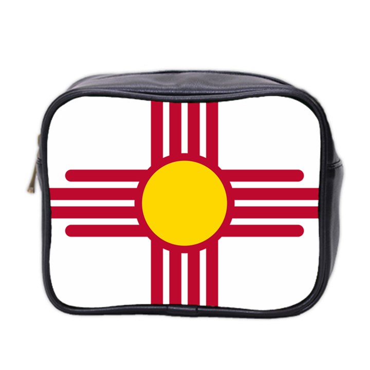 New Mexico Flag Mini Toiletries Bag (Two Sides)