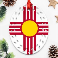 New Mexico Flag Ornament (oval Filigree) by FlagGallery