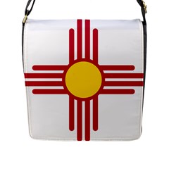 New Mexico Flag Flap Closure Messenger Bag (l) by FlagGallery