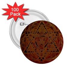 Celtic Spiritual Pattern Art 2.25  Buttons (100 pack) 