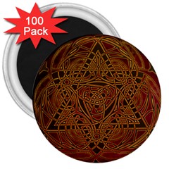 Celtic Spiritual Pattern Art 3  Magnets (100 pack)