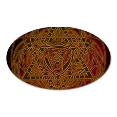 Celtic Spiritual Pattern Art Oval Magnet