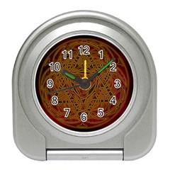 Celtic Spiritual Pattern Art Travel Alarm Clock