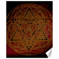 Celtic Spiritual Pattern Art Canvas 16  x 20 