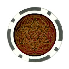 Celtic Spiritual Pattern Art Poker Chip Card Guard