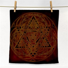 Celtic Spiritual Pattern Art Face Towel