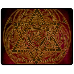 Celtic Spiritual Pattern Art Fleece Blanket (Medium) 