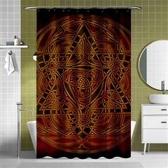 Celtic Spiritual Pattern Art Shower Curtain 48  X 72  (small)  by Pakrebo