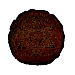 Celtic Spiritual Pattern Art Standard 15  Premium Flano Round Cushions