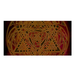 Celtic Spiritual Pattern Art Satin Shawl