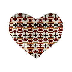 Rby-2-5 Standard 16  Premium Flano Heart Shape Cushions by ArtworkByPatrick