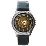 Noble Steampunk Clockwork Round Metal Watch Front