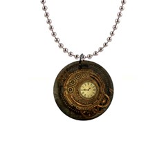 Noble Steampunk Clockwork 1  Button Necklace by FantasyWorld7