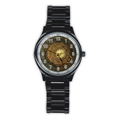 Noble Steampunk Clockwork Stainless Steel Round Watch by FantasyWorld7