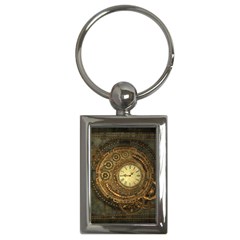 Noble Steampunk Clockwork Key Chain (rectangle) by FantasyWorld7