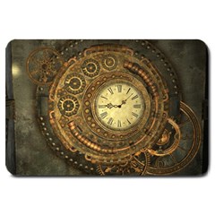 Noble Steampunk Clockwork Large Doormat  by FantasyWorld7