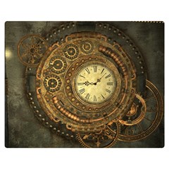 Noble Steampunk Clockwork Double Sided Flano Blanket (medium)  by FantasyWorld7