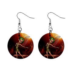 Little Fairy Dancing In The Night Mini Button Earrings by FantasyWorld7