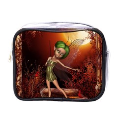 Little Fairy Dancing In The Night Mini Toiletries Bag (one Side) by FantasyWorld7