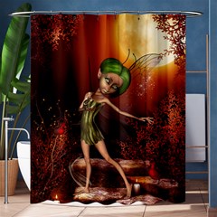 Little Fairy Dancing In The Night Shower Curtain 60  X 72  (medium)  by FantasyWorld7