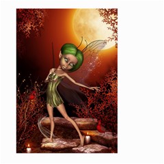 Little Fairy Dancing In The Night Large Garden Flag (two Sides) by FantasyWorld7