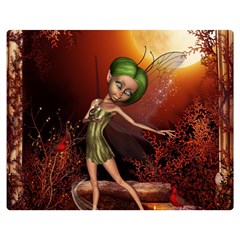 Little Fairy Dancing In The Night Double Sided Flano Blanket (medium)  by FantasyWorld7