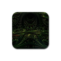 Background Alien Render 3d Fantasy Rubber Coaster (square)  by Pakrebo