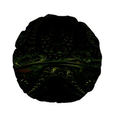 Background Alien Render 3d Fantasy Standard 15  Premium Flano Round Cushions by Pakrebo