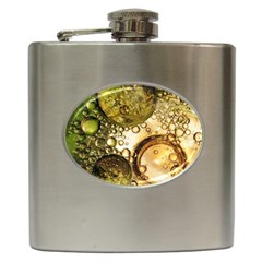 Bubbles Fantasy Green Design Hip Flask (6 Oz) by Pakrebo