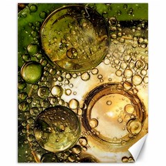 Bubbles Fantasy Green Design Canvas 16  X 20  by Pakrebo