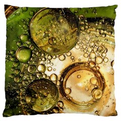 Bubbles Fantasy Green Design Standard Flano Cushion Case (two Sides) by Pakrebo