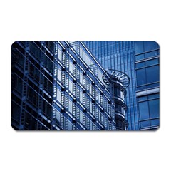 Abstract Architecture Azure Magnet (rectangular) by Pakrebo