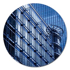 Abstract Architecture Azure Magnet 5  (round) by Pakrebo