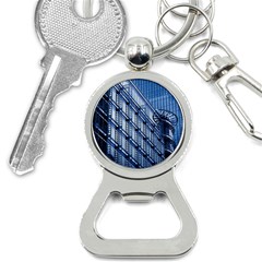 Abstract Architecture Azure Bottle Opener Key Chain by Pakrebo