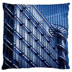 Abstract Architecture Azure Large Cushion Case (one Side) by Pakrebo