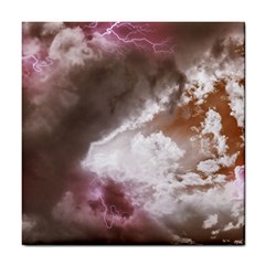 Thunder Thunderstorm Storm Weather Tile Coasters by Pakrebo