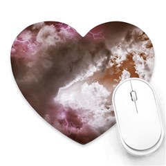 Thunder Thunderstorm Storm Weather Heart Mousepads by Pakrebo