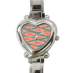 Background Non Seamless Pattern Heart Italian Charm Watch by Pakrebo