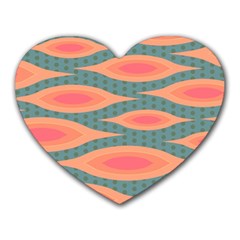 Background Non Seamless Pattern Heart Mousepads by Pakrebo