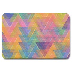 Triangle Pattern Mosaic Shape Large Doormat  by Pakrebo