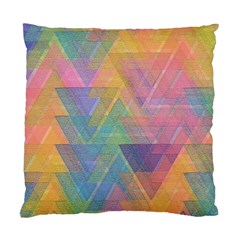 Triangle Pattern Mosaic Shape Standard Cushion Case (one Side) by Pakrebo