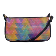 Triangle Pattern Mosaic Shape Shoulder Clutch Bag by Pakrebo