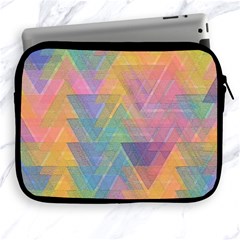 Triangle Pattern Mosaic Shape Apple Ipad 2/3/4 Zipper Cases by Pakrebo