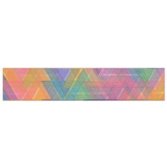 Triangle Pattern Mosaic Shape Small Flano Scarf by Pakrebo